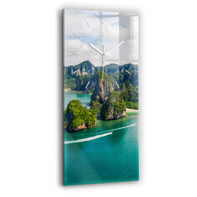 Vertikale Uhr mit motiv Insel in Thailand