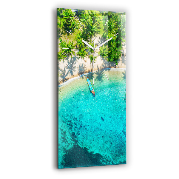 Vertikale Uhr Tropischer Strand von Koh Tao