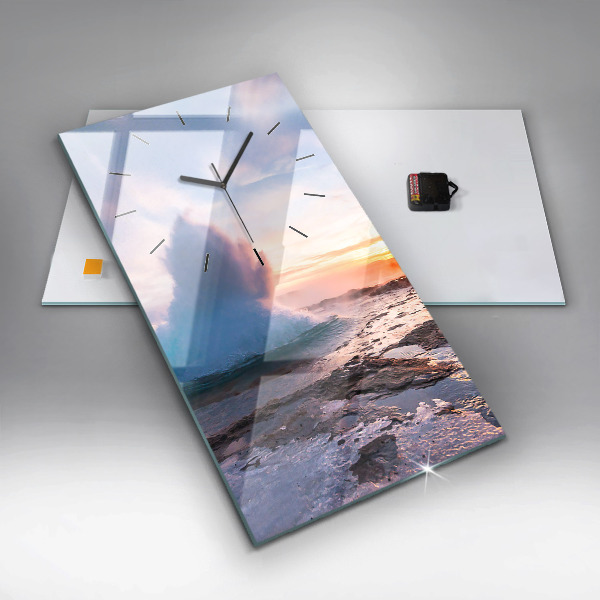 Vertikale Uhr Geysir auf der Insel Island