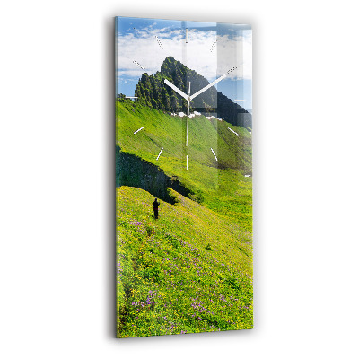 Vertikale Uhr Hornstrandir Naturreservat Island