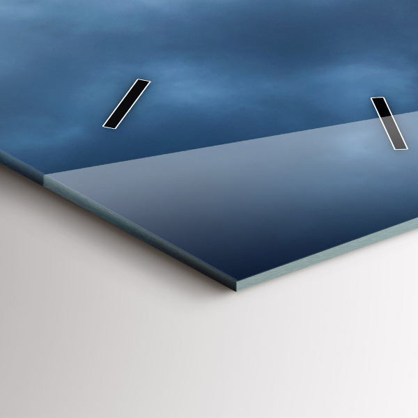 Vertikale Uhr mit motiv Landschaft mit Wasserfall