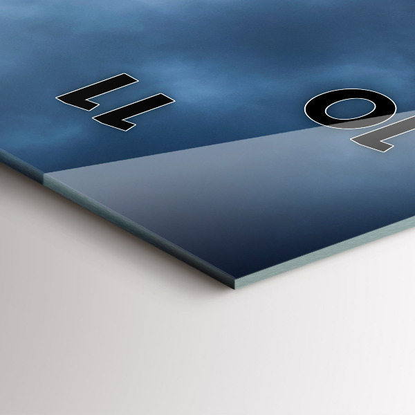 Vertikale Uhr mit motiv Landschaft mit Wasserfall