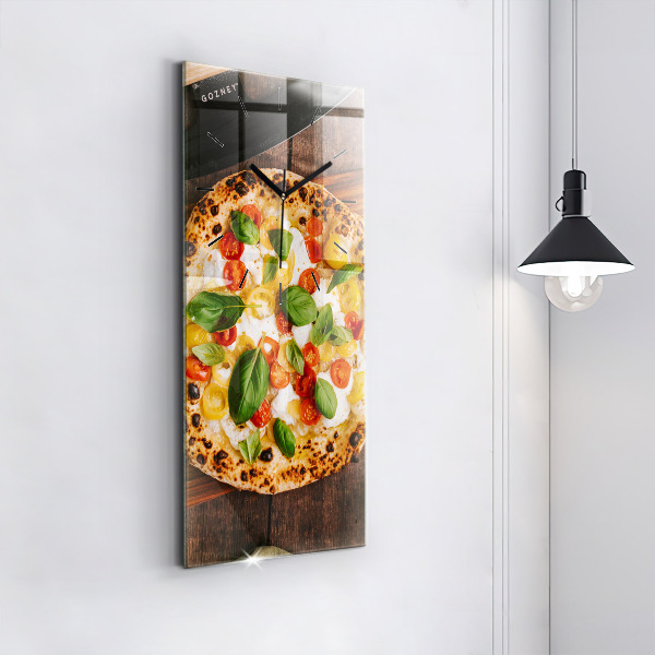Vertikale Uhr mit motiv Italienische Pizza