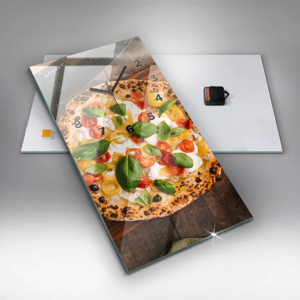 Vertikale Uhr mit motiv Italienische Pizza