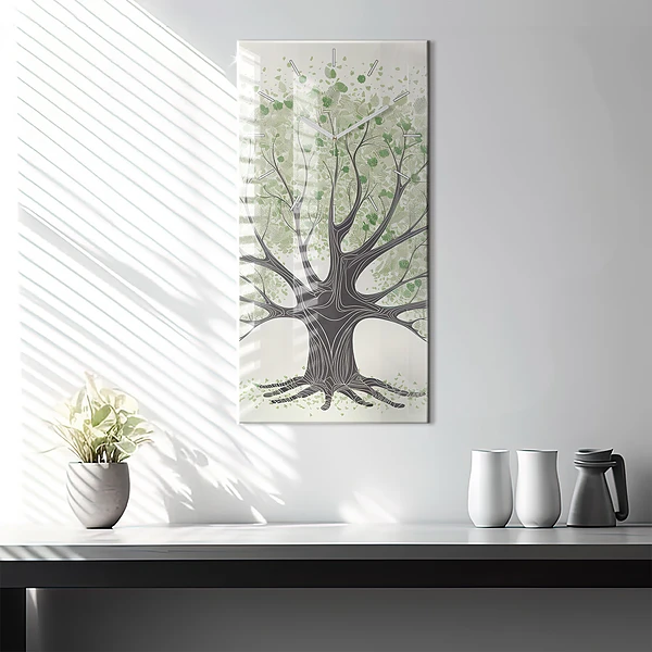 Vertikale Uhr Großer Baum Natur