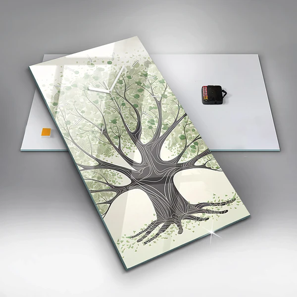 Vertikale Uhr Großer Baum Natur