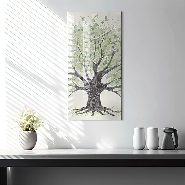 Vertikale Uhr Großer Baum Natur