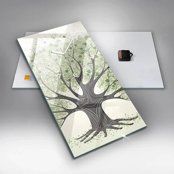 Vertikale Uhr Großer Baum Natur