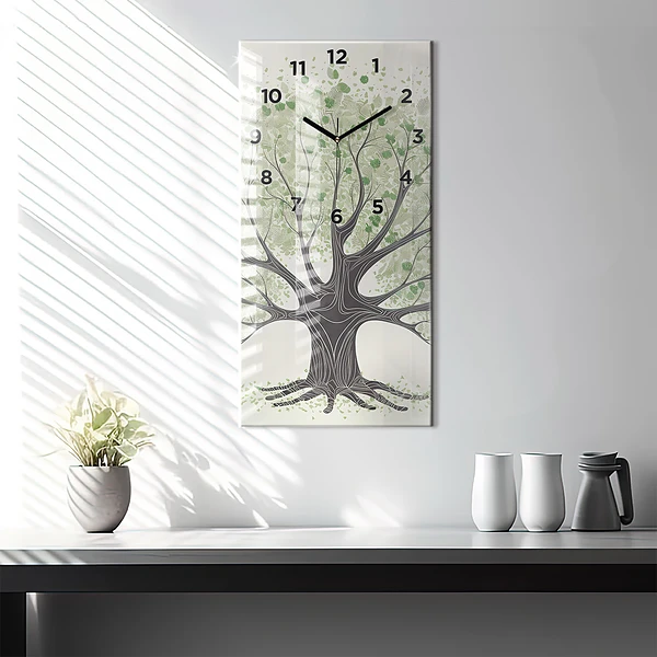 Vertikale Uhr Großer Baum Natur