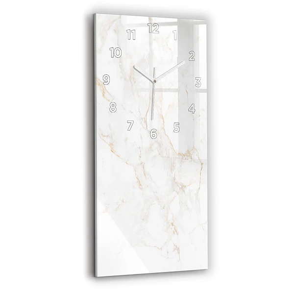 Vertikale Uhr Eleganter Marmor