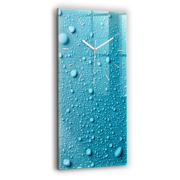 Vertikale Uhr mit motiv Wassertropfen
