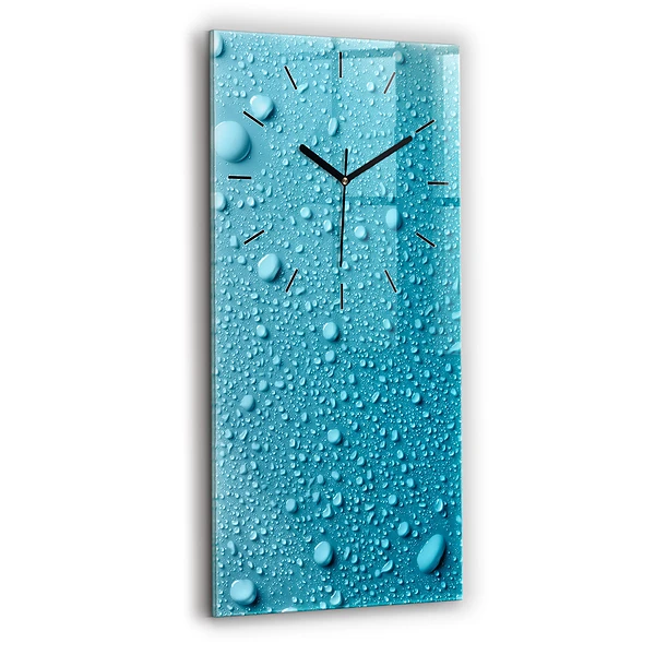 Vertikale Uhr mit motiv Wassertropfen