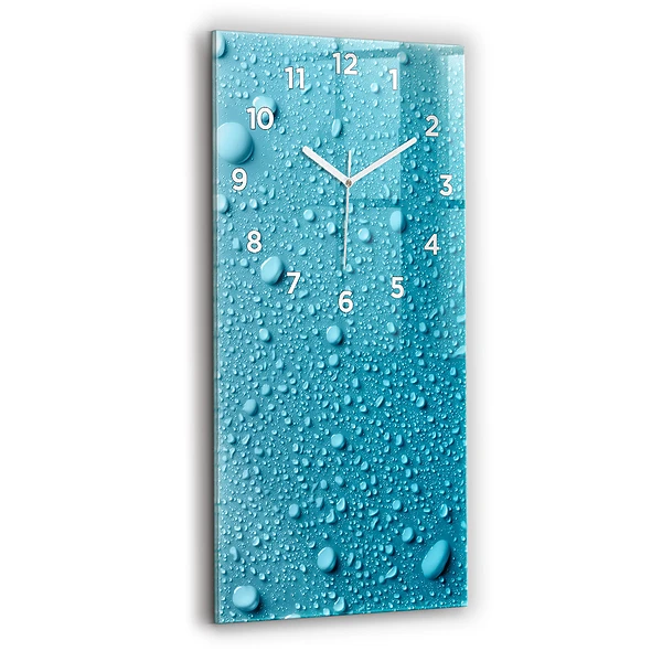 Vertikale Uhr mit motiv Wassertropfen