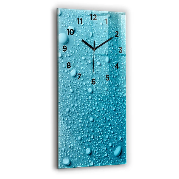 Vertikale Uhr mit motiv Wassertropfen