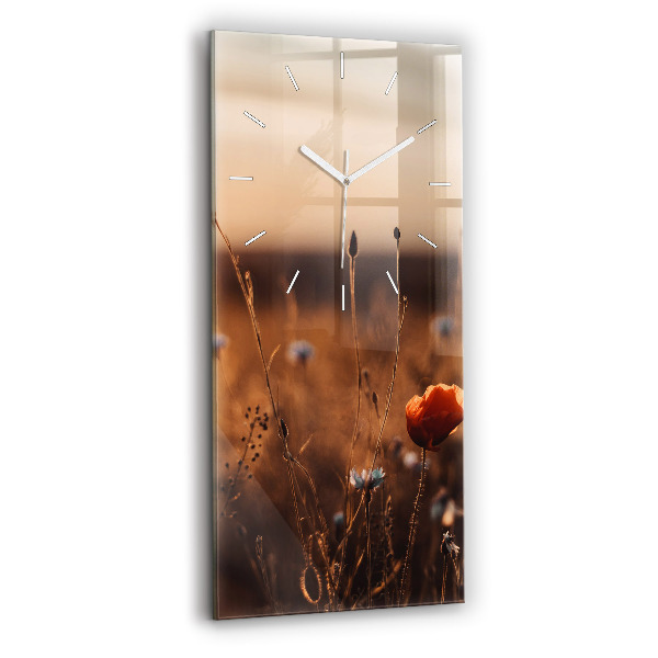 Vertikale Uhr Feld Sonnenaufgang