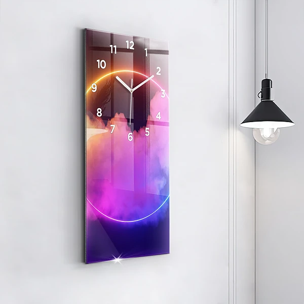 Vertikale Uhr mit motiv 3D Rauch abstrakt