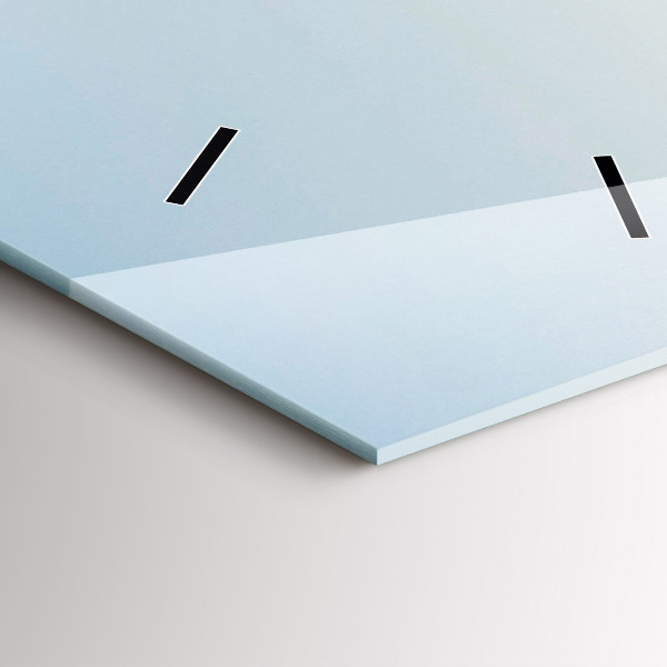 Vertikale Uhr Berge und Felder