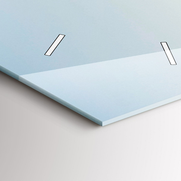 Vertikale Uhr Berge und Felder