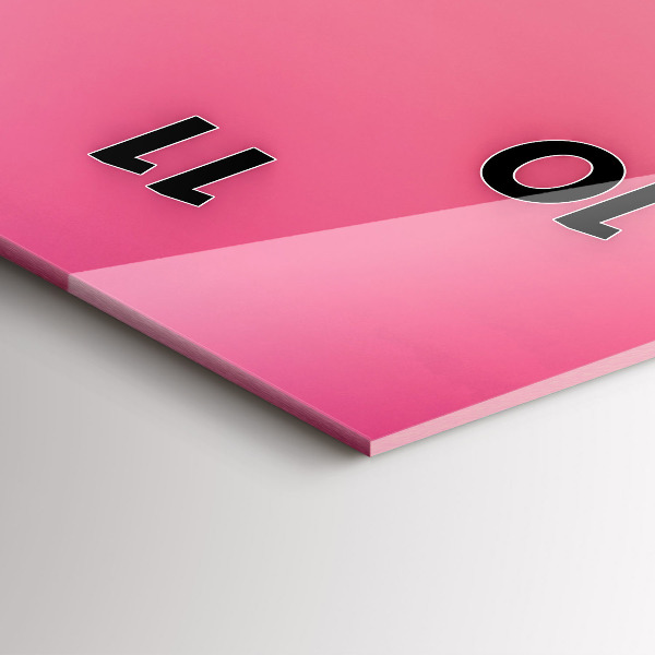 Vertikale Uhr mit motiv Himmel mit Farbverlauf