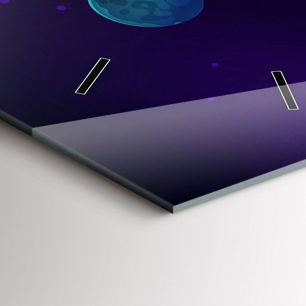 Vertikale Uhr Galaxie der Planeten