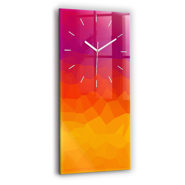 Vertikale Uhr mit motiv Sonnenaufgang