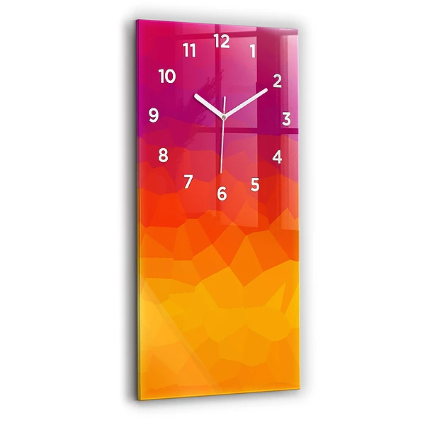 Vertikale Uhr mit motiv Sonnenaufgang