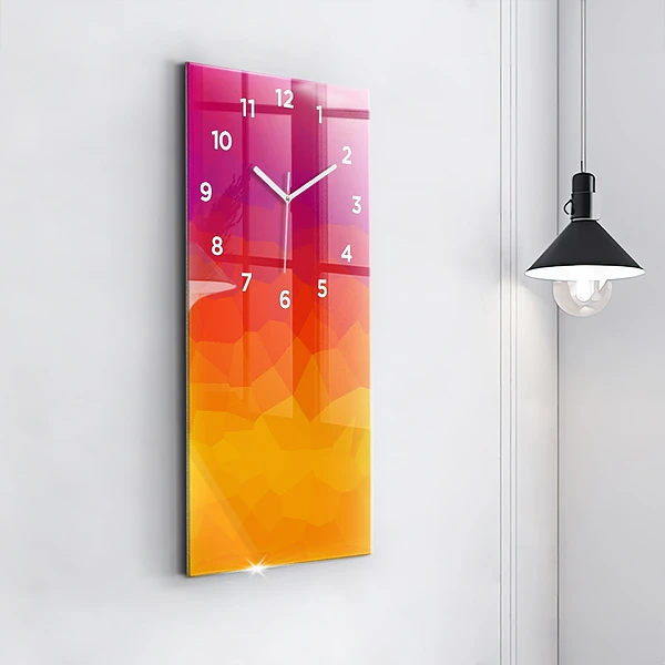 Vertikale Uhr mit motiv Sonnenaufgang