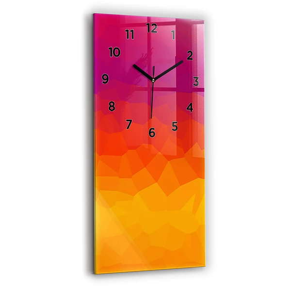 Vertikale Uhr mit motiv Sonnenaufgang