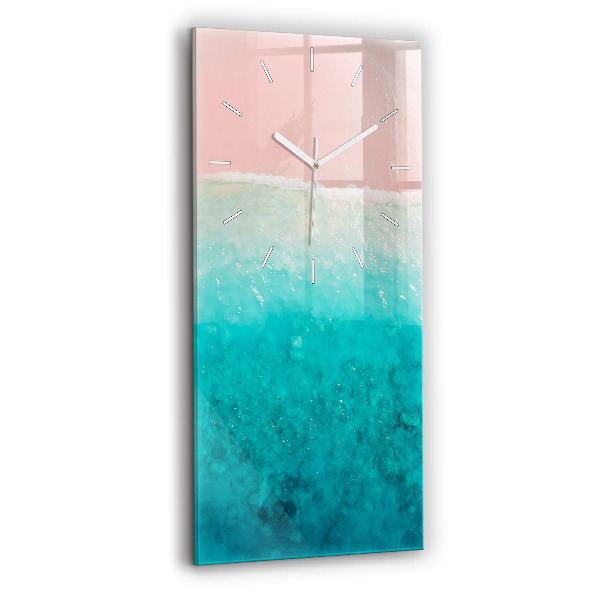 Vertikale Uhr mit motiv Strand Meersand