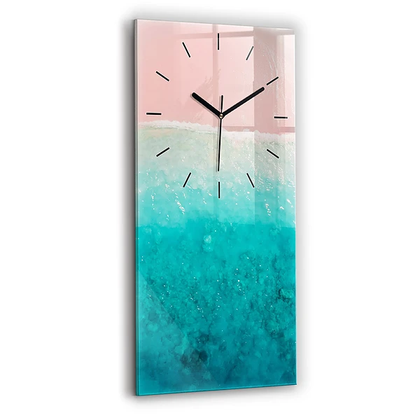 Vertikale Uhr mit motiv Strand Meersand