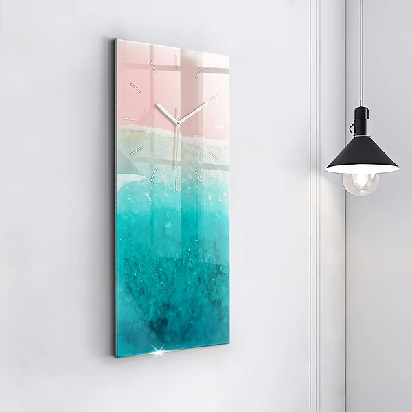 Vertikale Uhr mit motiv Strand Meersand