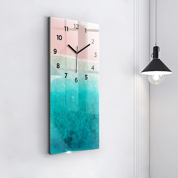 Vertikale Uhr mit motiv Strand Meersand