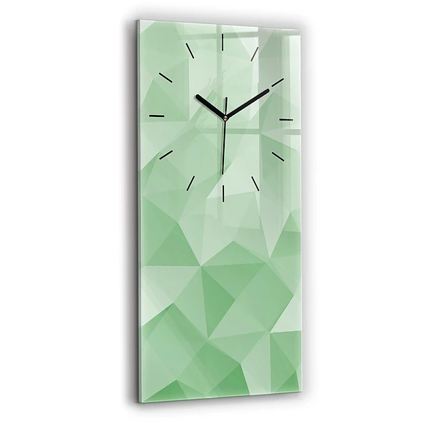 Vertikale Uhr mit motiv Dreiecke abstrakt