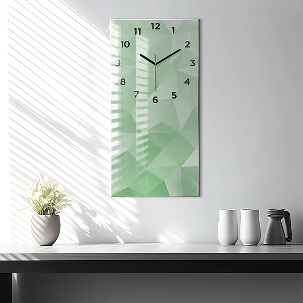 Vertikale Uhr mit motiv Dreiecke abstrakt