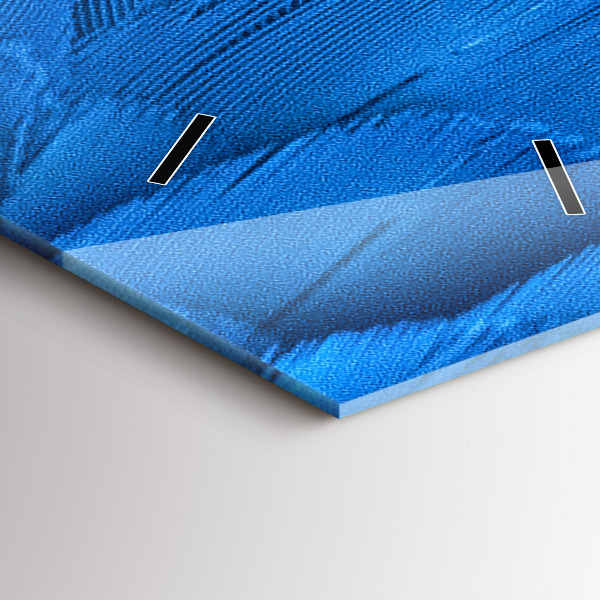 Vertikale Uhr Vogelfeder