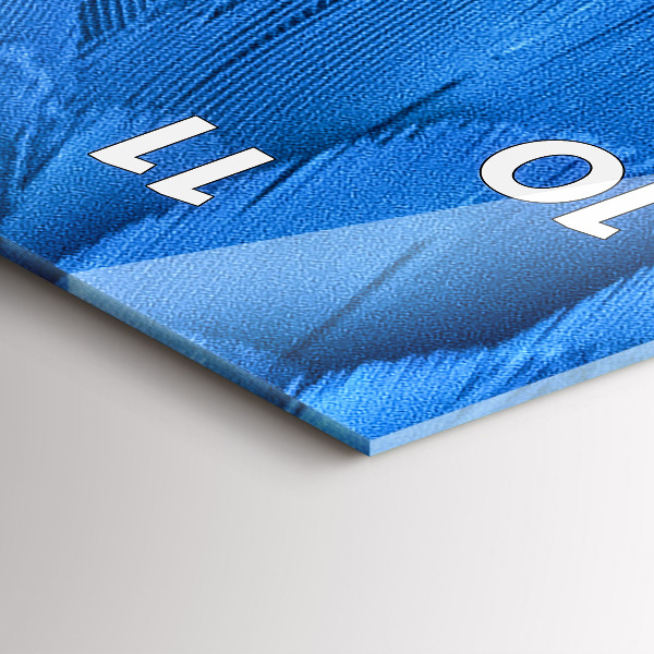 Vertikale Uhr Vogelfeder