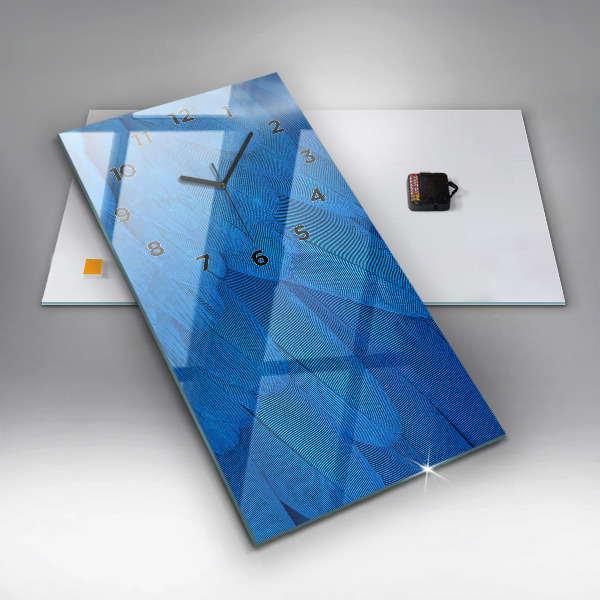 Vertikale Uhr Vogelfeder