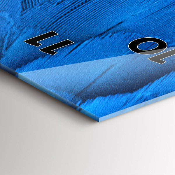 Vertikale Uhr Vogelfeder