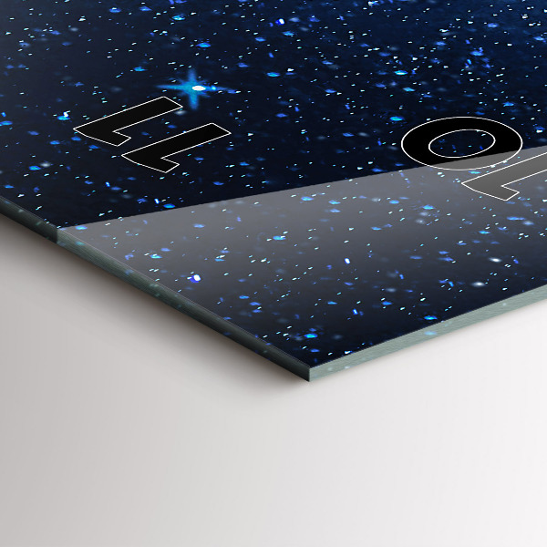 Vertikale Uhr Nachthimmel