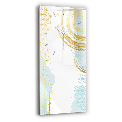 Vertikale Uhr mit motiv Dekoratives Muster