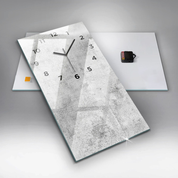 Vertikale Uhr Betonwand