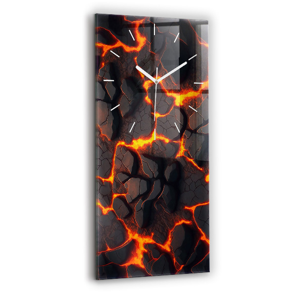 Vertikale Uhr Lava-Vulkan