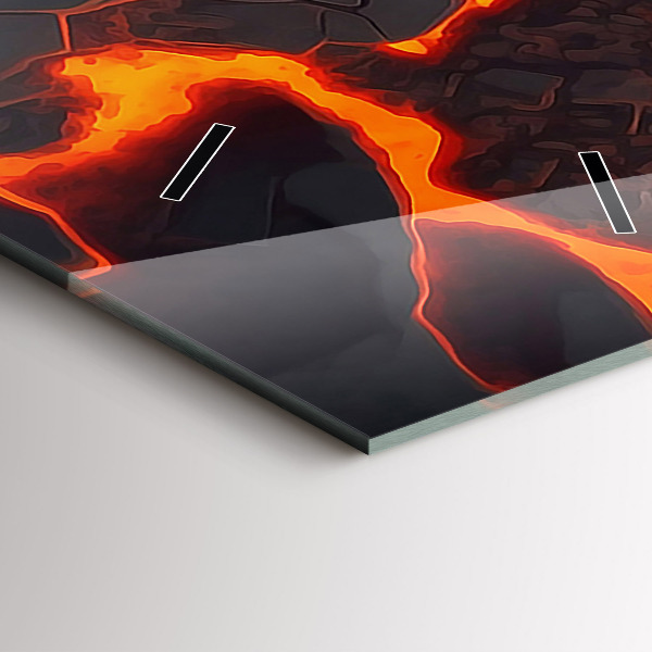 Vertikale Uhr Lava-Vulkan