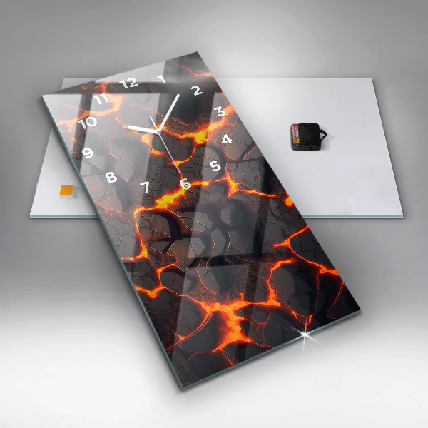 Vertikale Uhr Lava-Vulkan