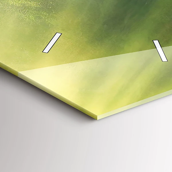 Vertikale Uhr mit motiv Wasserfall und Felsen