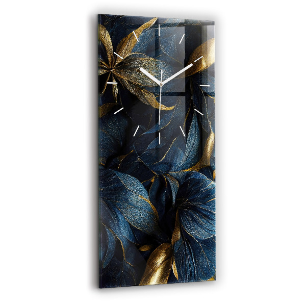 Vertikale Uhr mit motiv Dekorative Blumen