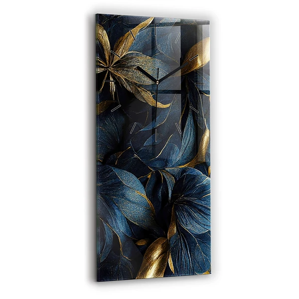 Vertikale Uhr mit motiv Dekorative Blumen