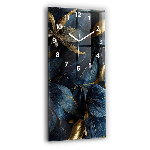 Vertikale Uhr mit motiv Dekorative Blumen