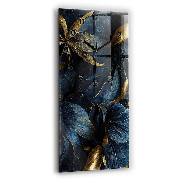 Vertikale Uhr mit motiv Dekorative Blumen