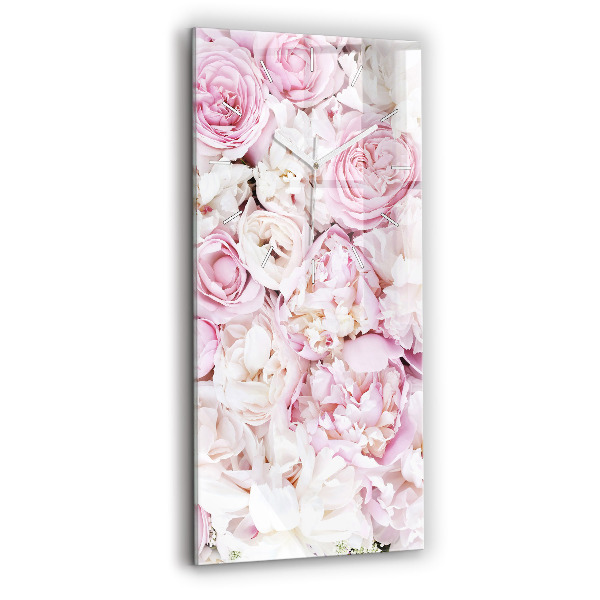 Vertikale Uhr mit motiv Dekorative Blumen
